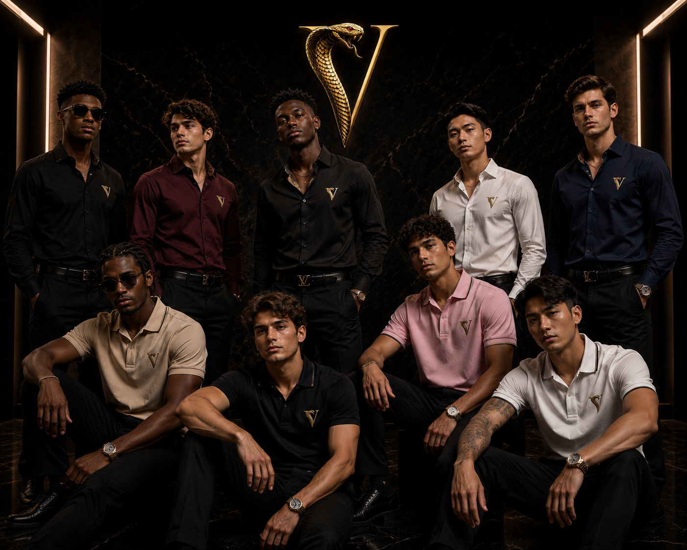 VANTYRE  NOIR Premium Collared Shirts