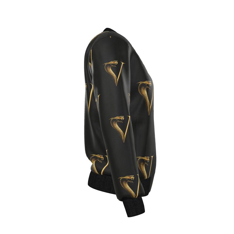 Women's Reversible Silk Bomber Jacket