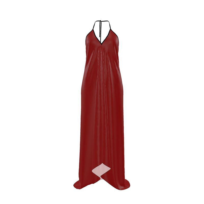 Halterneck backless dress