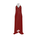 Halterneck backless dress