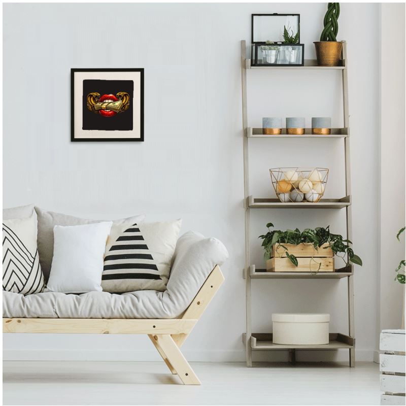 Framed Silk Scarf
