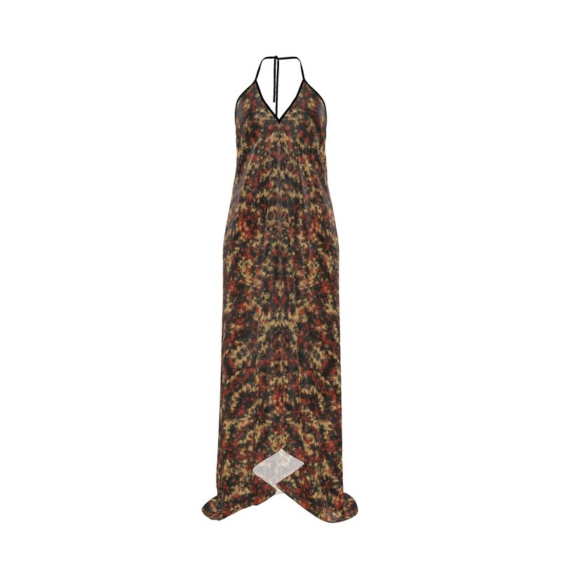 Halterneck backless dress