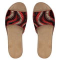 Womens Leather Sliders