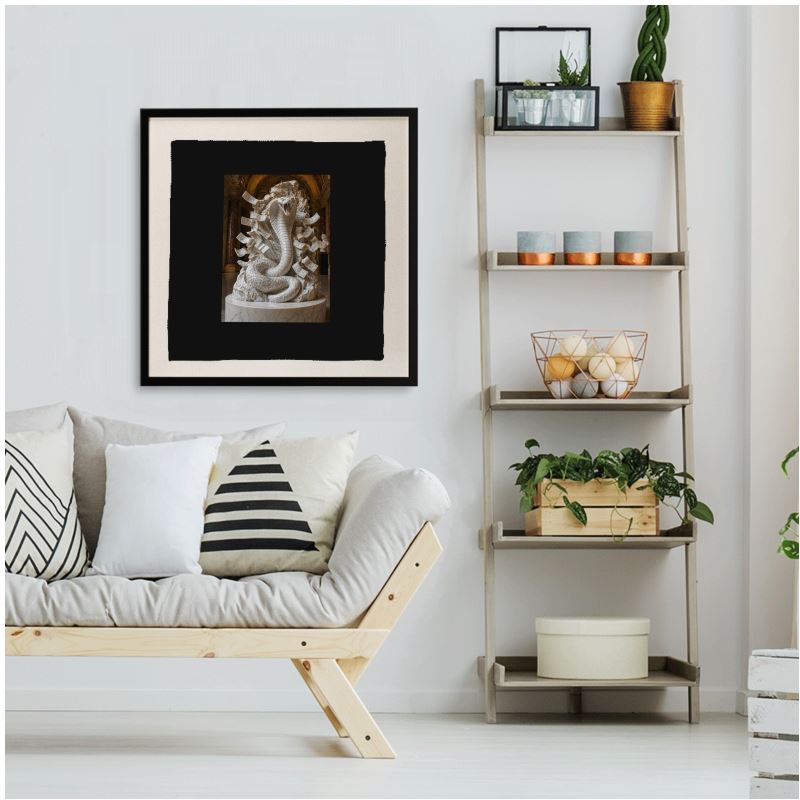 Framed Silk Scarf