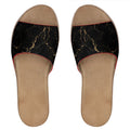 Womens Leather Sliders