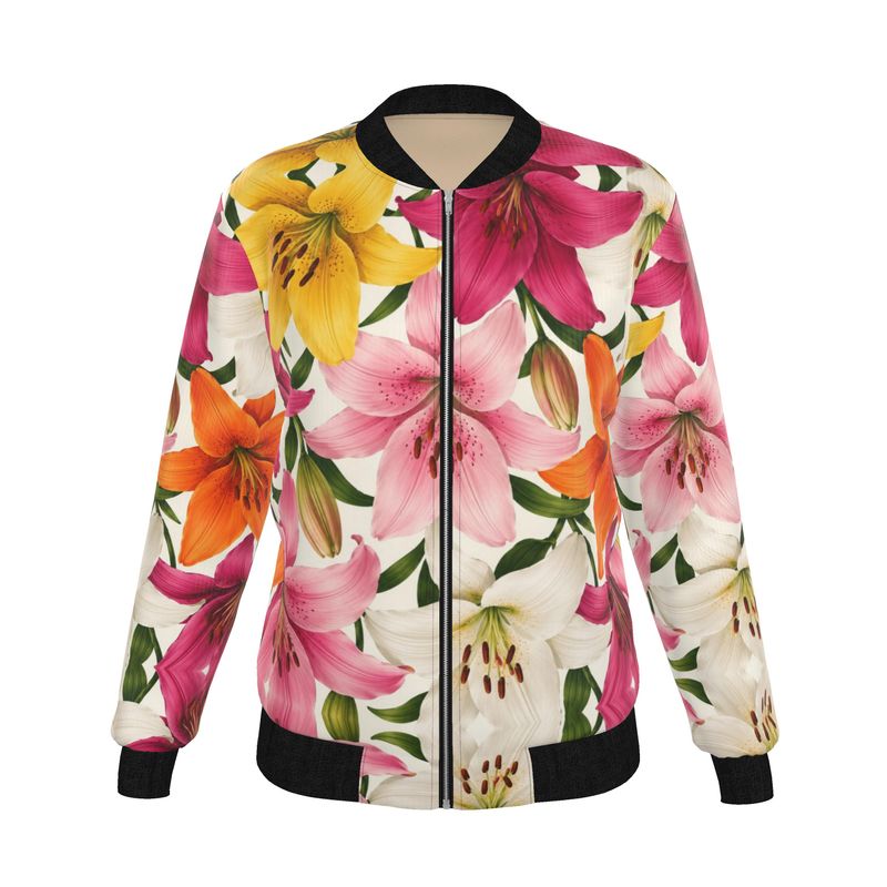 Women's Reversible Silk Bomber Jacket