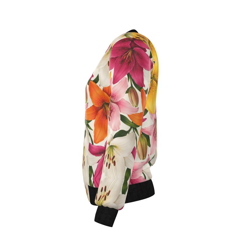 Women's Reversible Silk Bomber Jacket