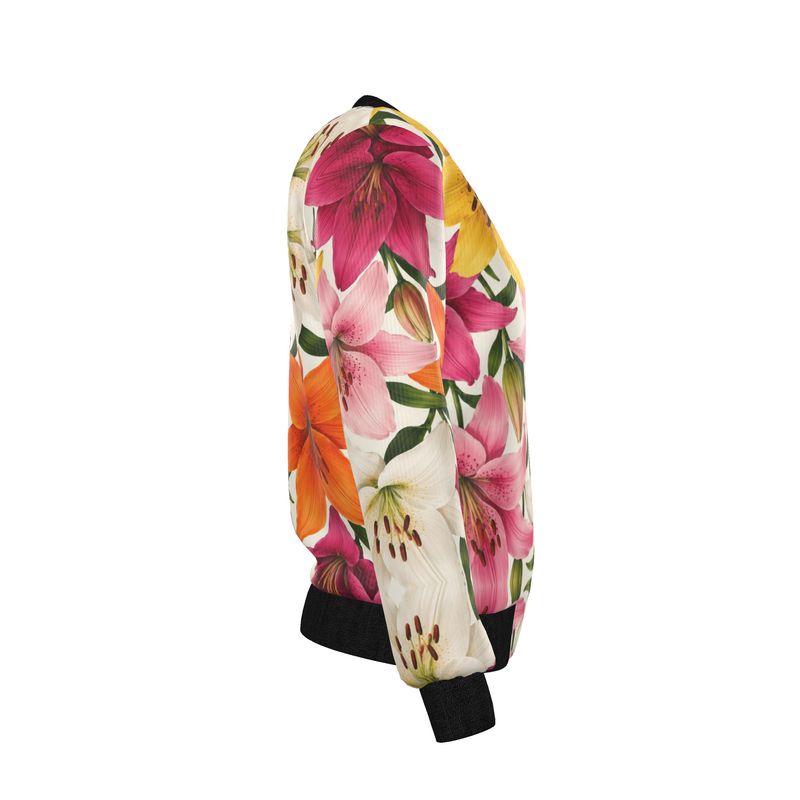 Women's Reversible Silk Bomber Jacket