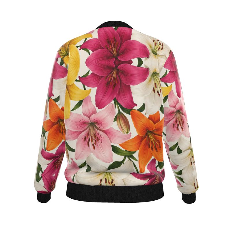 Women's Reversible Silk Bomber Jacket
