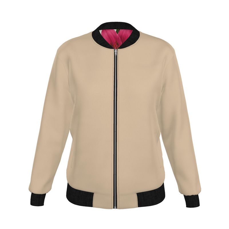 Women's Reversible Silk Bomber Jacket