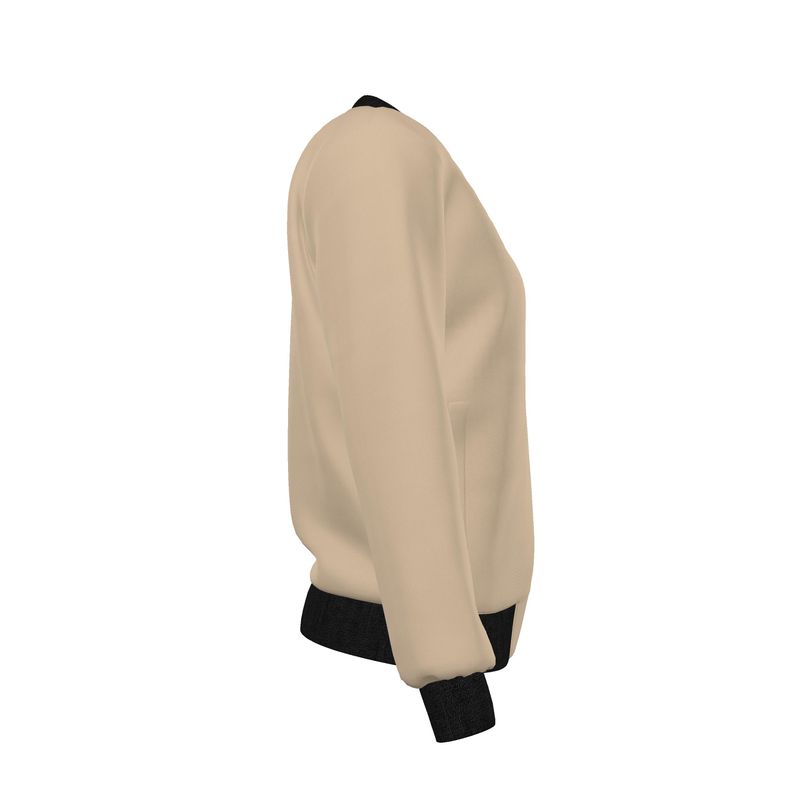 Women's Reversible Silk Bomber Jacket