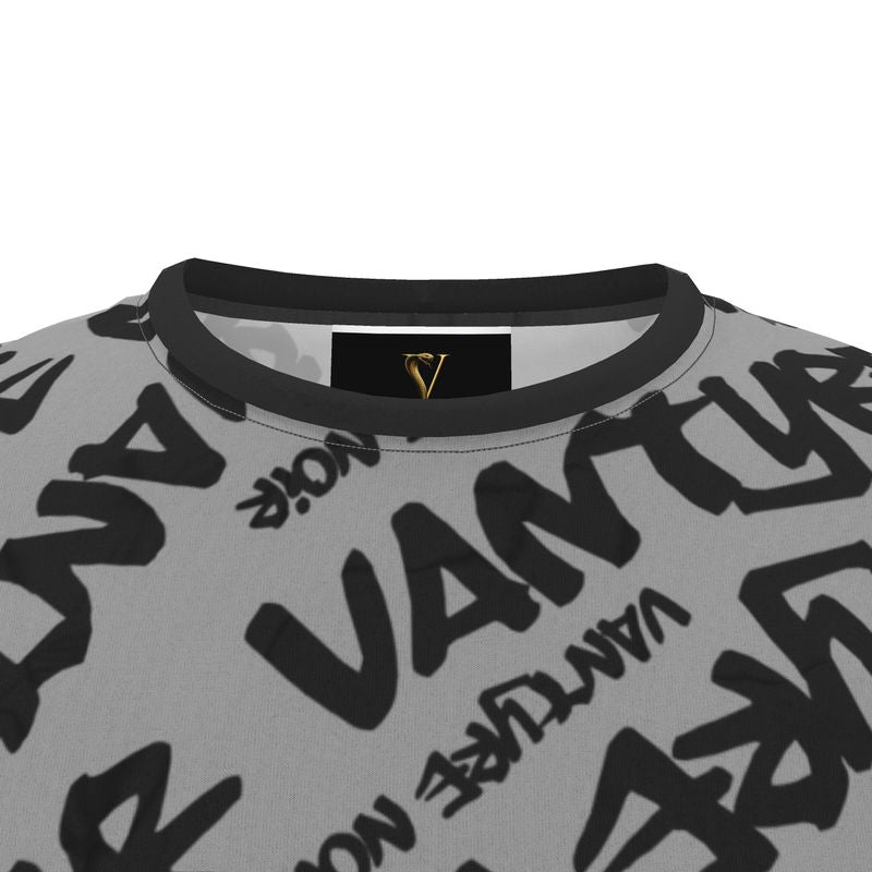 Cut And Sew All Over Print T Shirt